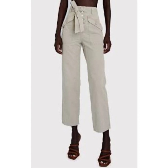 Veronica Beard Rinley Cropped Straight Leg High Rise Pants Sz 27 - Picture 3 of 13